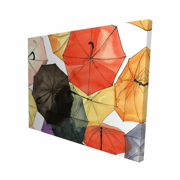 Fondo 16 x 20 in. Suspended Umbrellas-Print on Canvas FO2792016